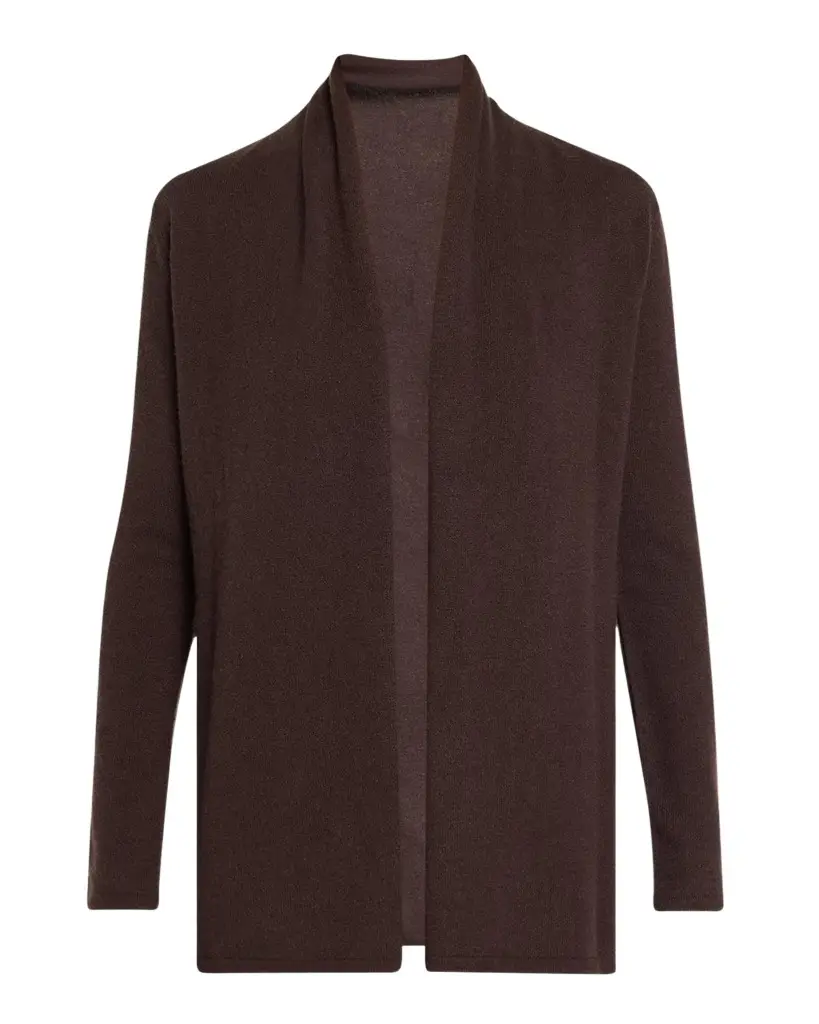 Neiman Marcus Cashmere Collection Open-Front Cashmere Cardigan