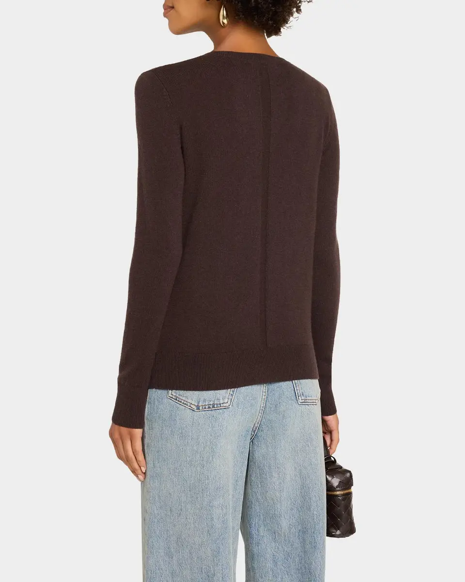 Neiman Marcus Cashmere Collection Cashmere Crewneck Sweater | Thumbnail 3 Neiman Marcus Cashmere Collection Cashmere Crewneck Sweater | Thumbnail 3