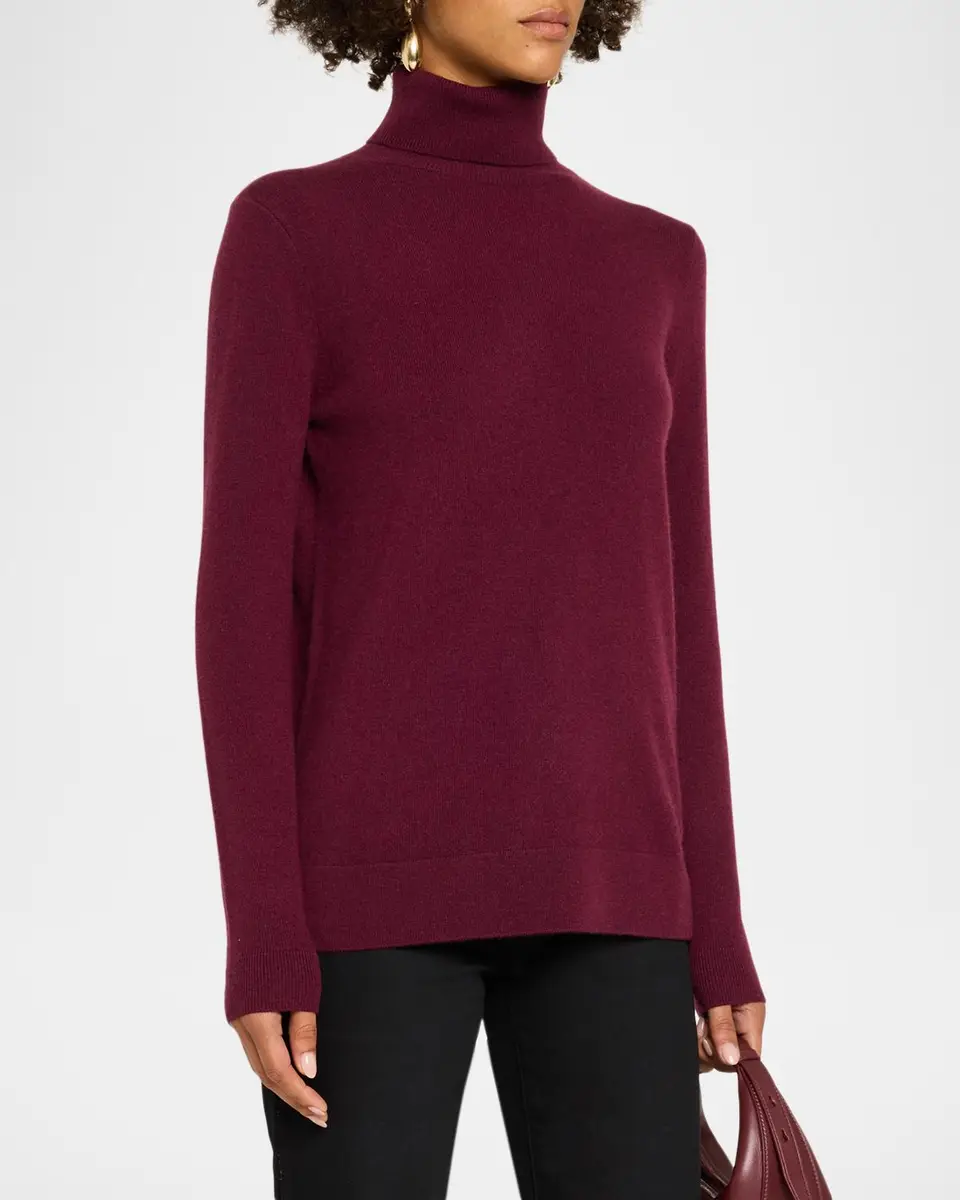 Neiman Marcus Cashmere Collection Cashmere Turtleneck Sweater | Thumbnail 4 Neiman Marcus Cashmere Collection Cashmere Turtleneck Sweater | Thumbnail 4
