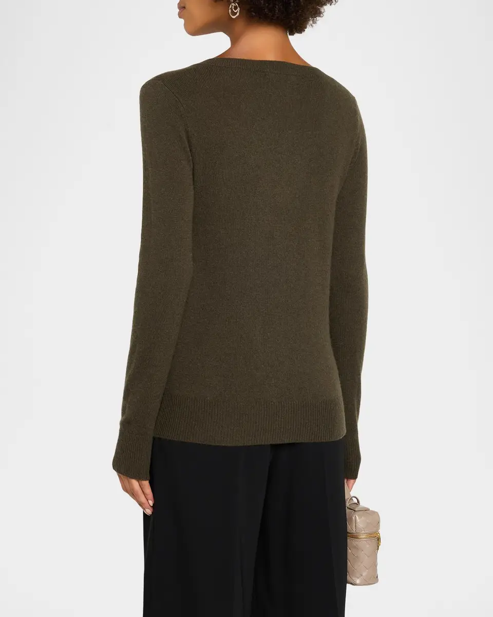 Neiman Marcus Cashmere Collection Cashmere V-Neck Sweater | Thumbnail 3 Neiman Marcus Cashmere Collection Cashmere V-Neck Sweater | Thumbnail 3
