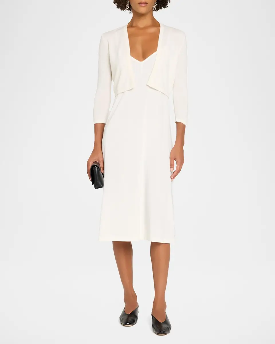 Neiman Marcus Cashmere Collection Cashmere Bolero | Thumbnail 2 Neiman Marcus Cashmere Collection Cashmere Bolero | Thumbnail 2