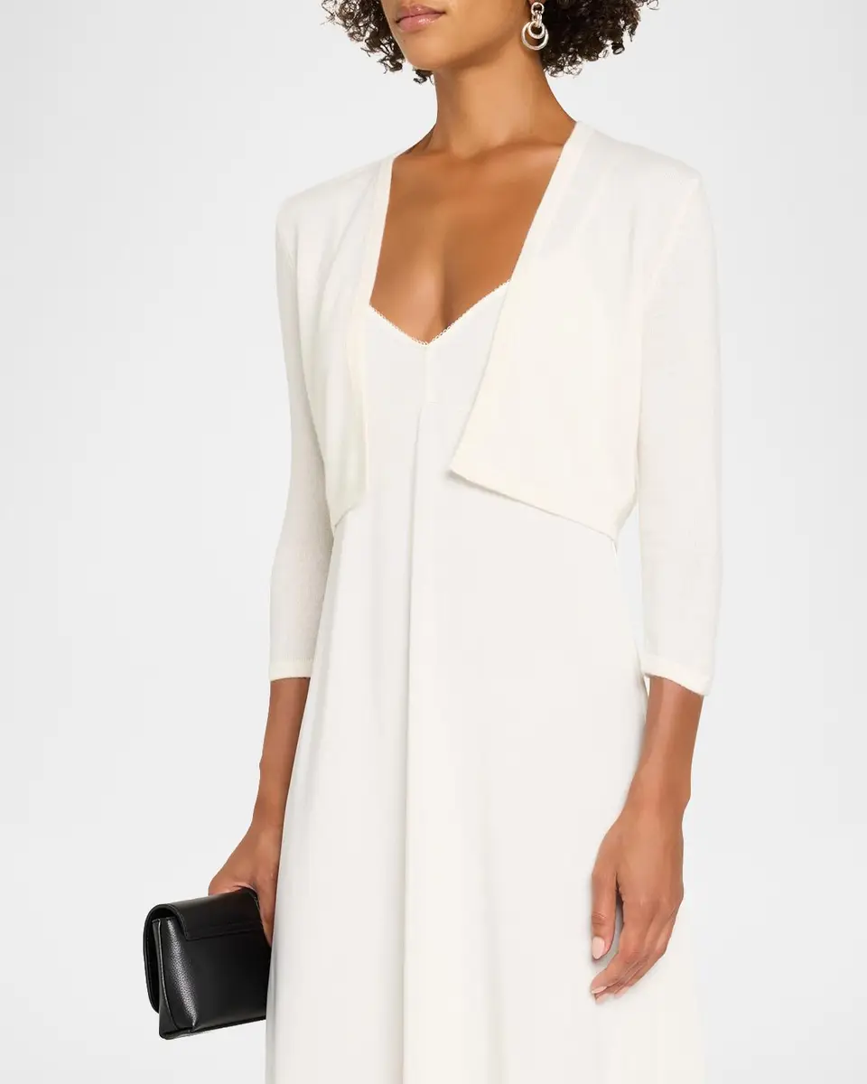 Neiman Marcus Cashmere Collection Cashmere Bolero | Thumbnail 4 Neiman Marcus Cashmere Collection Cashmere Bolero | Thumbnail 4