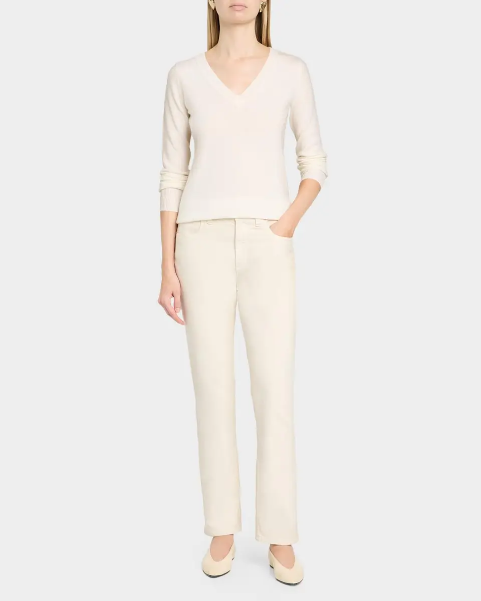 Neiman Marcus Cashmere Collection Cashmere V-Neck Sweater | Thumbnail 2 Neiman Marcus Cashmere Collection Cashmere V-Neck Sweater | Thumbnail 2