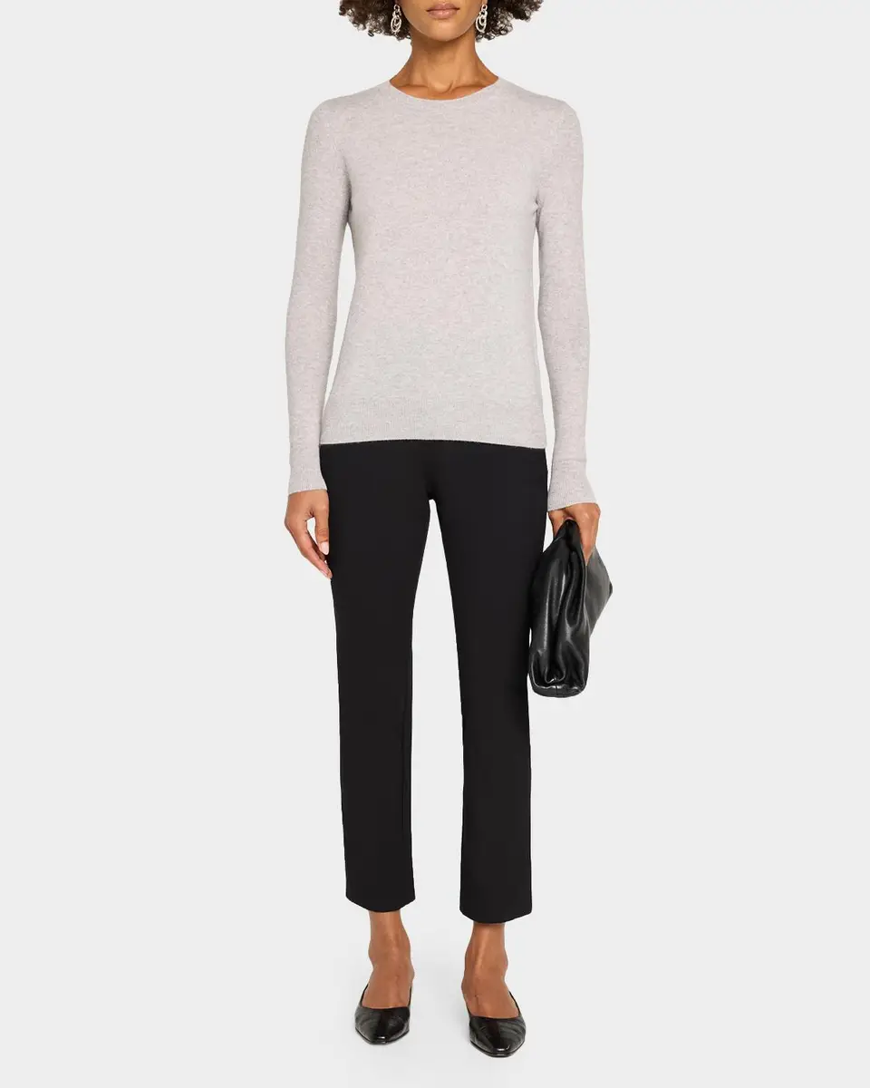 Neiman Marcus Cashmere Collection Cashmere Crewneck Sweater | Thumbnail 2 Neiman Marcus Cashmere Collection Cashmere Crewneck Sweater | Thumbnail 2