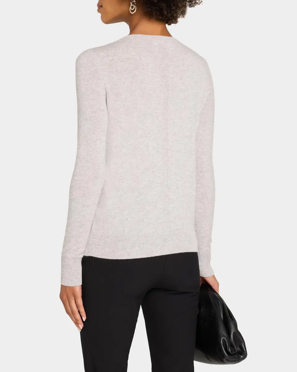 Neiman Marcus Cashmere Collection Cashmere Crewneck Sweater | Thumbnail 3 Neiman Marcus Cashmere Collection Cashmere Crewneck Sweater | Thumbnail 3