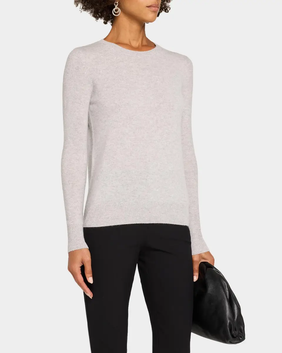 Neiman Marcus Cashmere Collection Cashmere Crewneck Sweater | Thumbnail 4 Neiman Marcus Cashmere Collection Cashmere Crewneck Sweater | Thumbnail 4