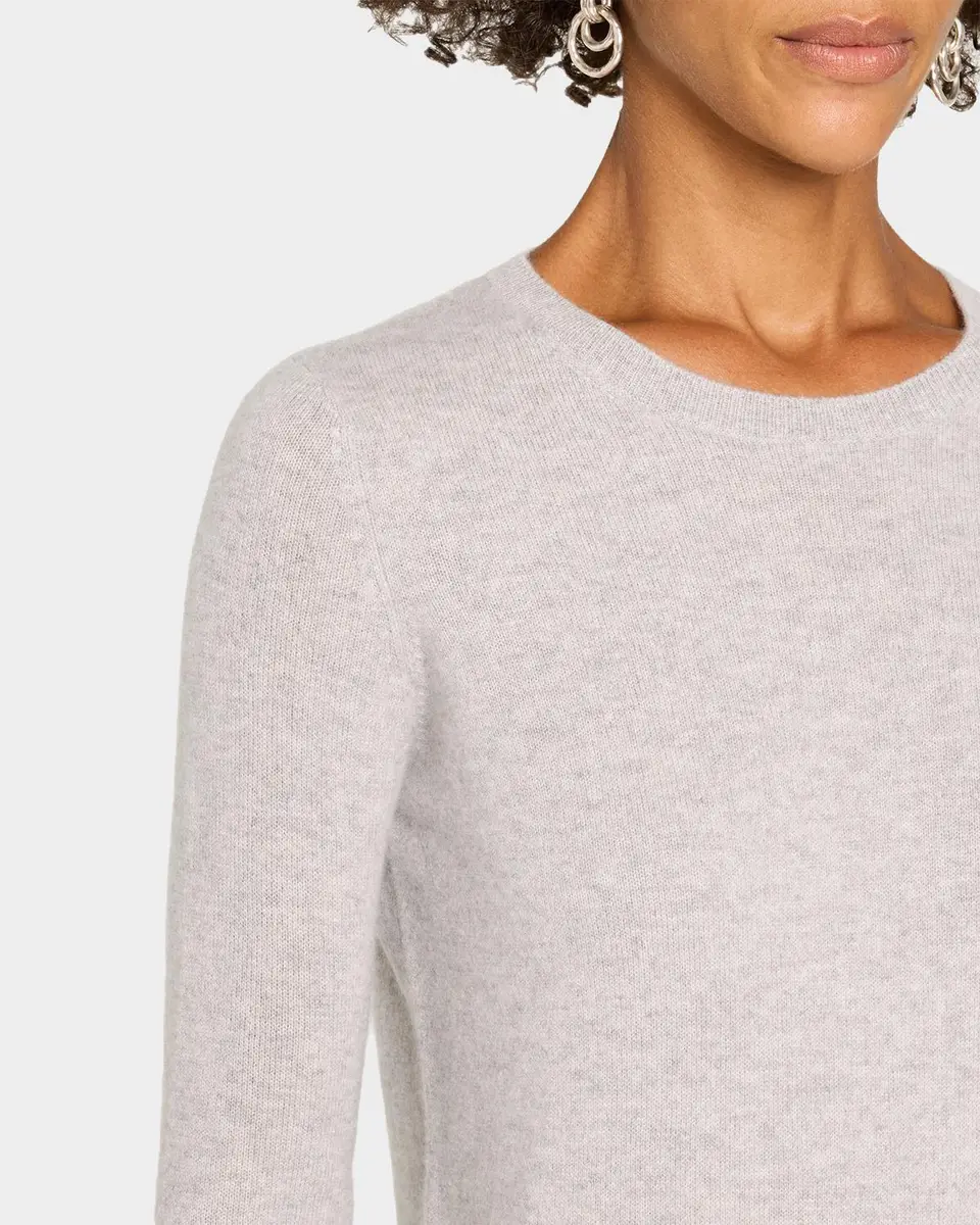 Neiman Marcus Cashmere Collection Cashmere Crewneck Sweater | Thumbnail 5 Neiman Marcus Cashmere Collection Cashmere Crewneck Sweater | Thumbnail 5
