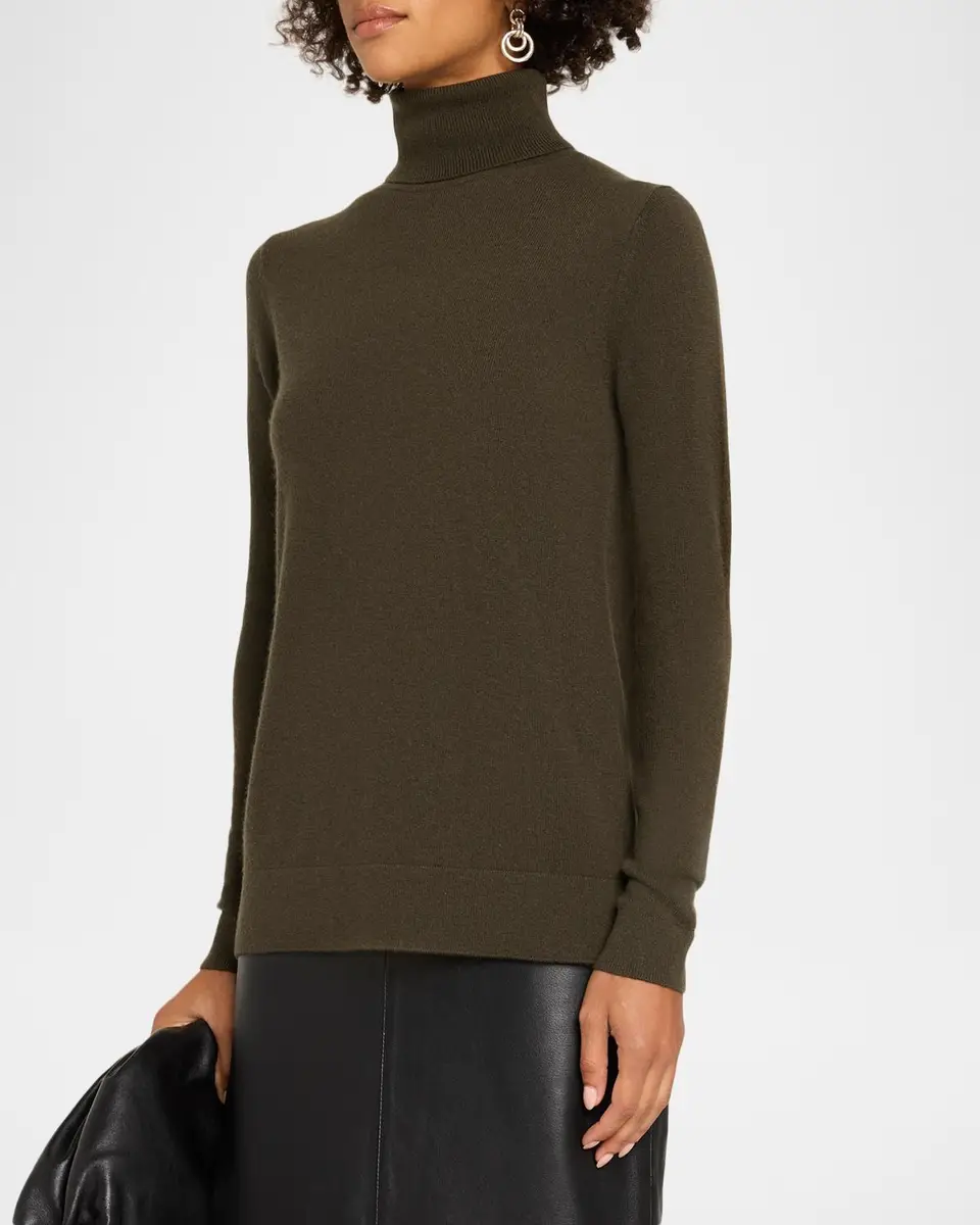 Neiman Marcus Cashmere Collection Cashmere Turtleneck Sweater | Thumbnail 4 Neiman Marcus Cashmere Collection Cashmere Turtleneck Sweater | Thumbnail 4
