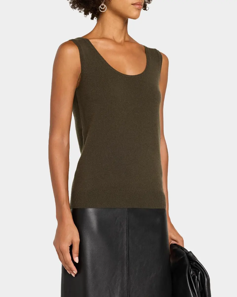 Neiman Marcus Cashmere Collection Cashmere Tank Top | Thumbnail 4 Neiman Marcus Cashmere Collection Cashmere Tank Top | Thumbnail 4