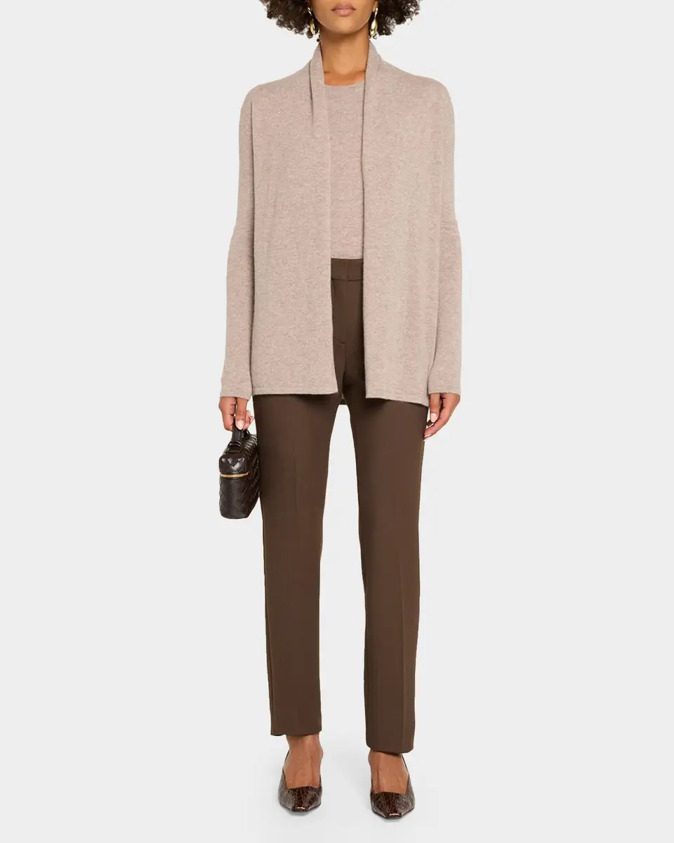 Neiman Marcus Cashmere Collection Open-Front Cashmere Cardigan | Thumbnail 2