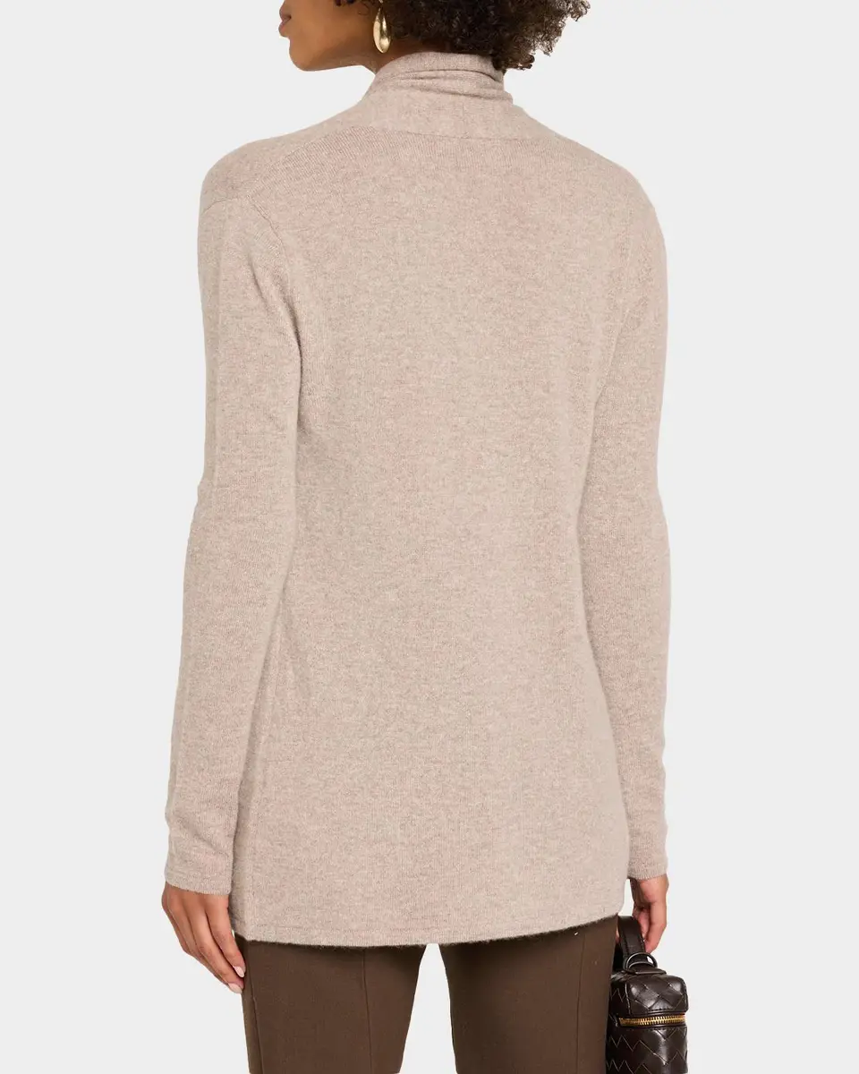Neiman Marcus Cashmere Collection Open-Front Cashmere Cardigan | Thumbnail 3