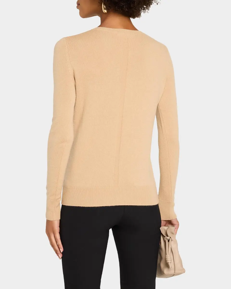 Neiman Marcus Cashmere Collection Cashmere Crewneck Sweater | Thumbnail 3 Neiman Marcus Cashmere Collection Cashmere Crewneck Sweater | Thumbnail 3