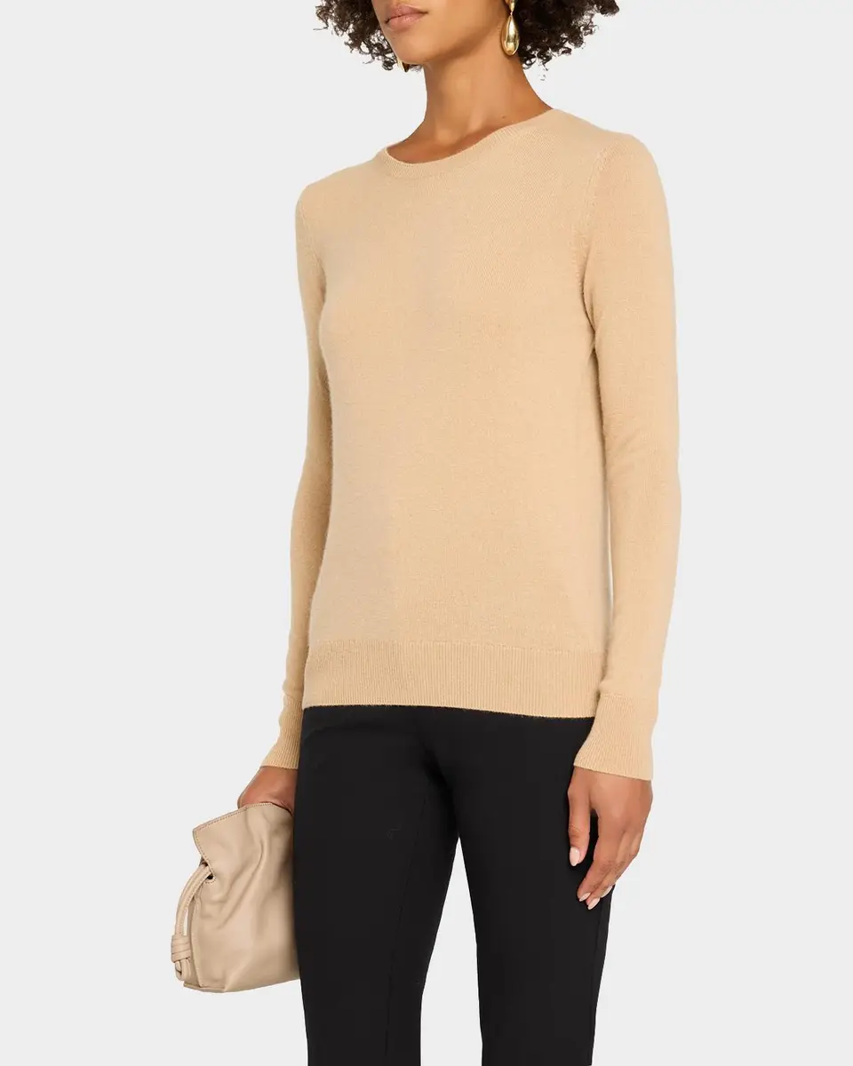 Neiman Marcus Cashmere Collection Cashmere Crewneck Sweater | Thumbnail 4 Neiman Marcus Cashmere Collection Cashmere Crewneck Sweater | Thumbnail 4