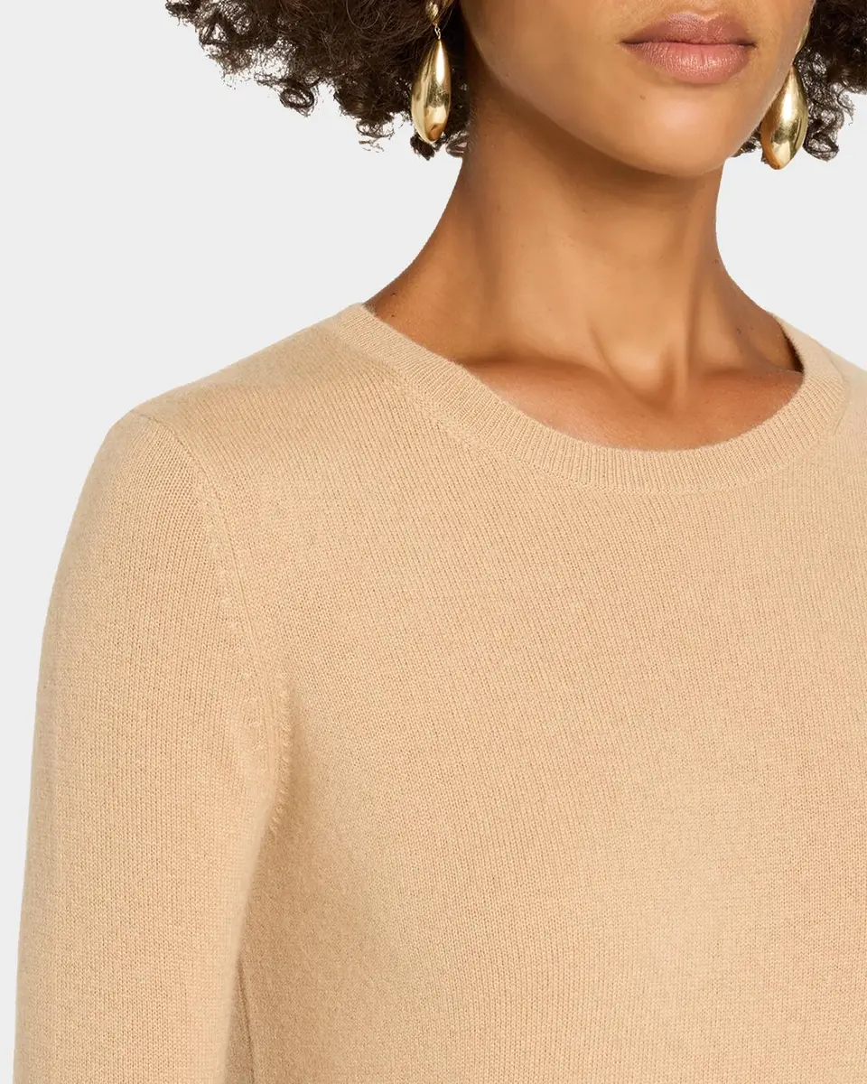 Neiman Marcus Cashmere Collection Cashmere Crewneck Sweater | Thumbnail 5 Neiman Marcus Cashmere Collection Cashmere Crewneck Sweater | Thumbnail 5