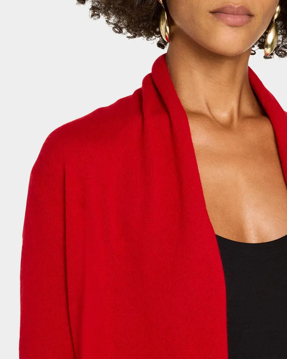 Neiman Marcus Cashmere Collection Open-Front Cashmere Cardigan | Thumbnail 5 Neiman Marcus Cashmere Collection Open-Front Cashmere Cardigan | Thumbnail 5