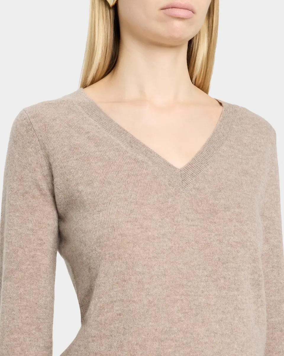 Neiman Marcus Cashmere Collection Cashmere V-Neck Sweater | Thumbnail 5 Neiman Marcus Cashmere Collection Cashmere V-Neck Sweater | Thumbnail 5