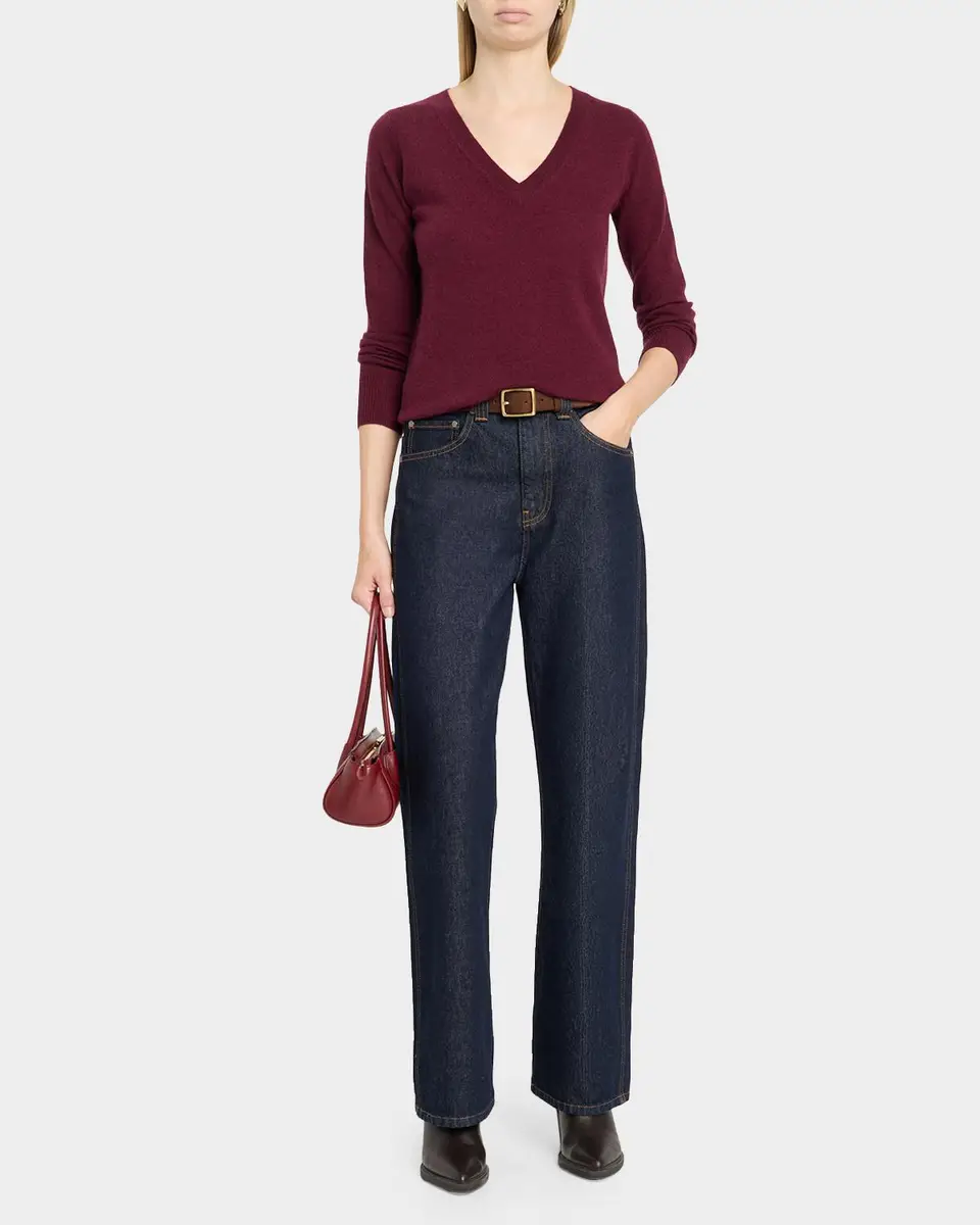 Neiman Marcus Cashmere Collection Cashmere V-Neck Sweater | Thumbnail 2 Neiman Marcus Cashmere Collection Cashmere V-Neck Sweater | Thumbnail 2