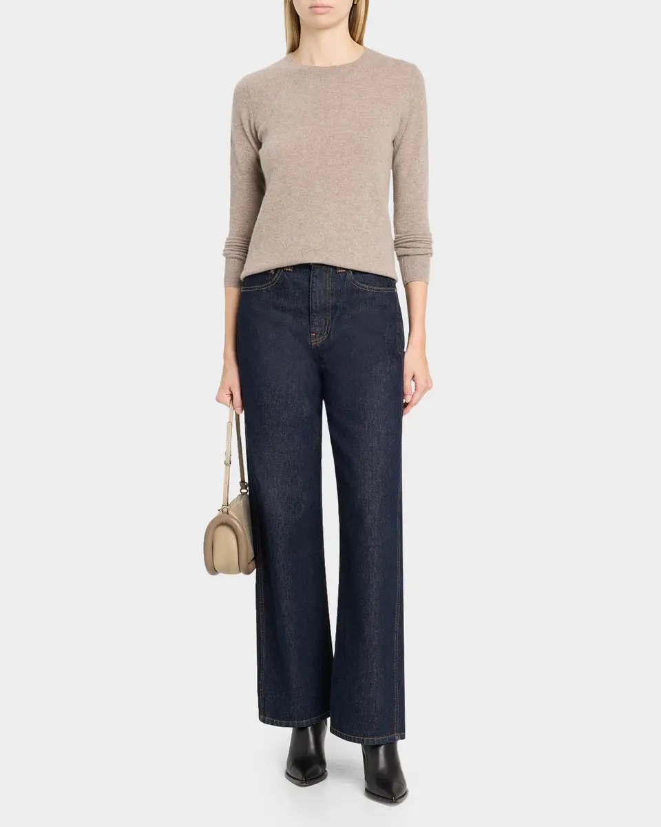 Neiman Marcus Cashmere Collection Cashmere Crewneck Sweater | Thumbnail 2 Neiman Marcus Cashmere Collection Cashmere Crewneck Sweater | Thumbnail 2