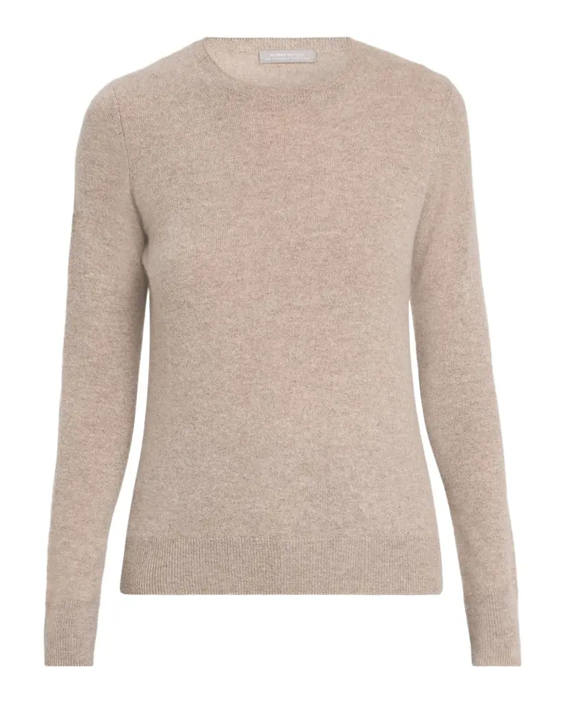 Neiman Marcus Cashmere Collection Cashmere Crewneck Sweater