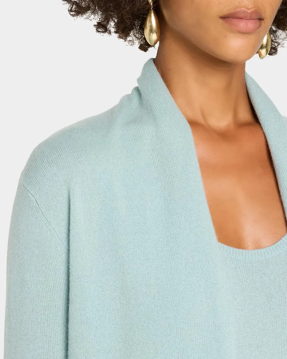 Neiman Marcus Cashmere Collection Open-Front Cashmere Cardigan | Thumbnail 5 Neiman Marcus Cashmere Collection Open-Front Cashmere Cardigan | Thumbnail 5