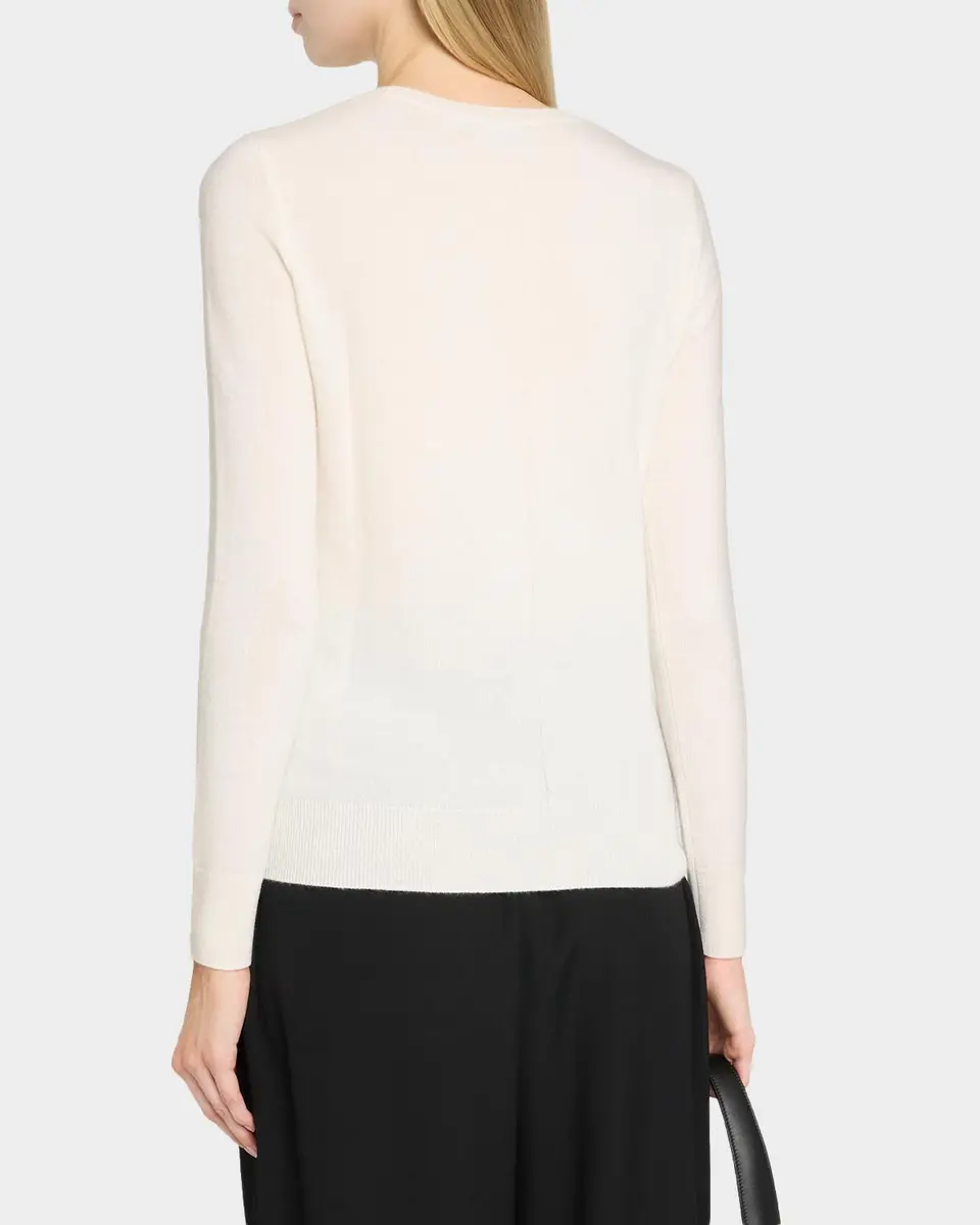 Neiman Marcus Cashmere Collection Cashmere Crewneck Sweater | Thumbnail 3