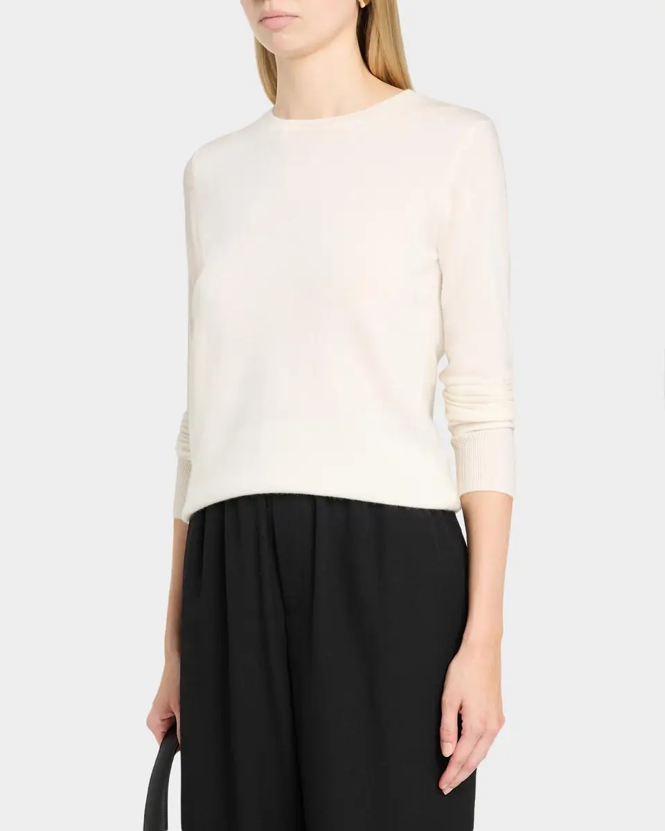 Neiman Marcus Cashmere Collection Cashmere Crewneck Sweater | Thumbnail 4