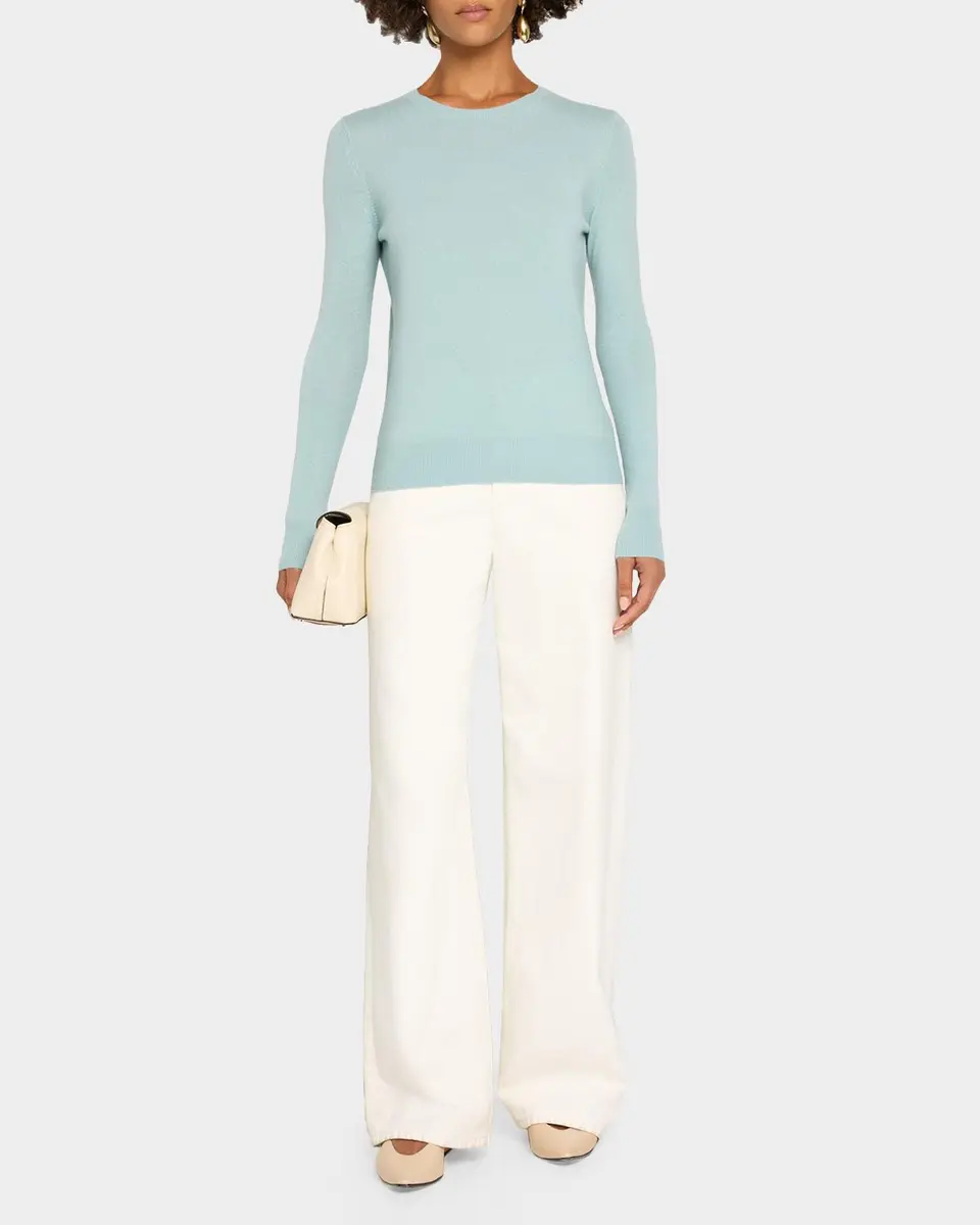 Neiman Marcus Cashmere Collection Cashmere Crewneck Sweater | Thumbnail 2 Neiman Marcus Cashmere Collection Cashmere Crewneck Sweater | Thumbnail 2