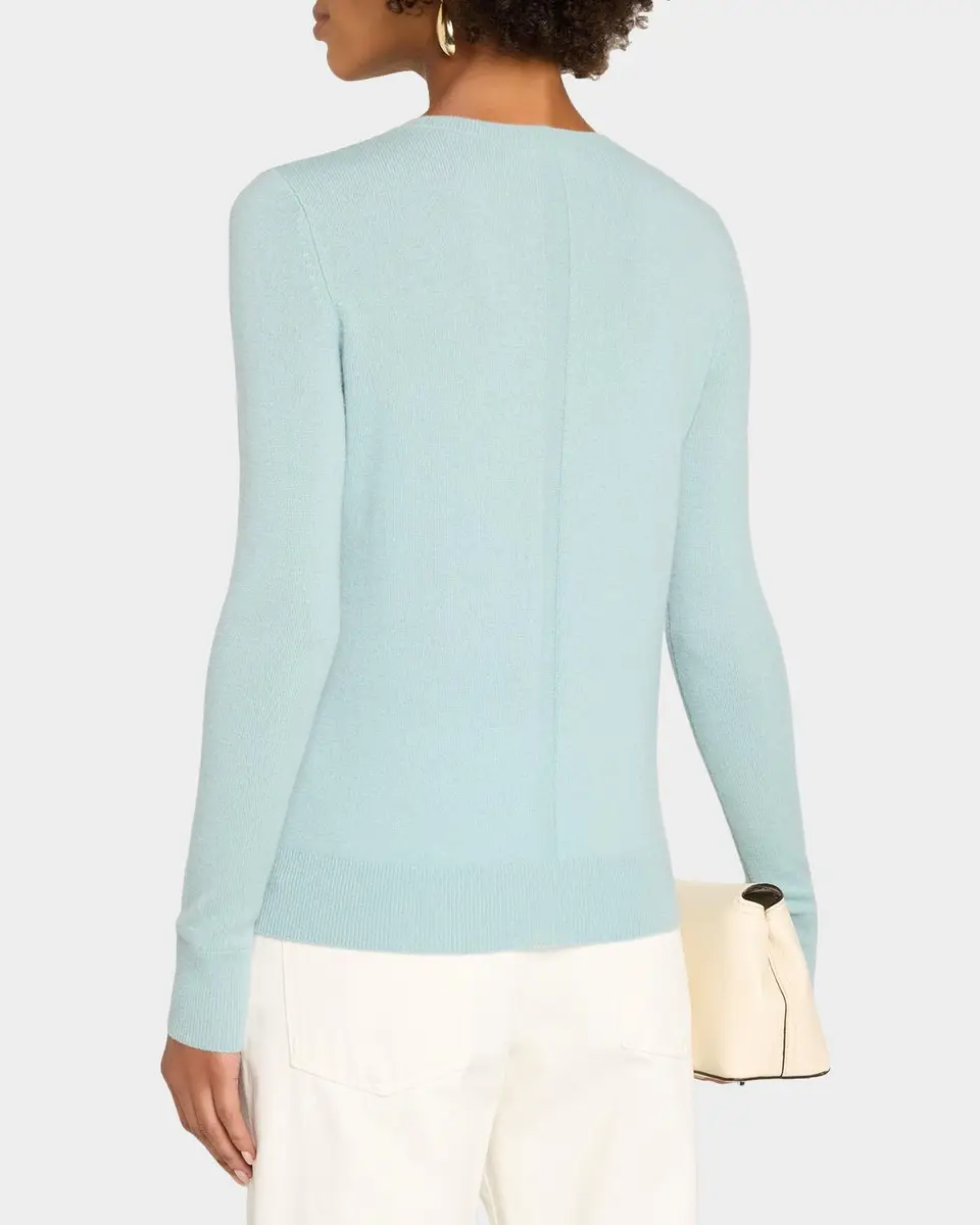Neiman Marcus Cashmere Collection Cashmere Crewneck Sweater | Thumbnail 3 Neiman Marcus Cashmere Collection Cashmere Crewneck Sweater | Thumbnail 3