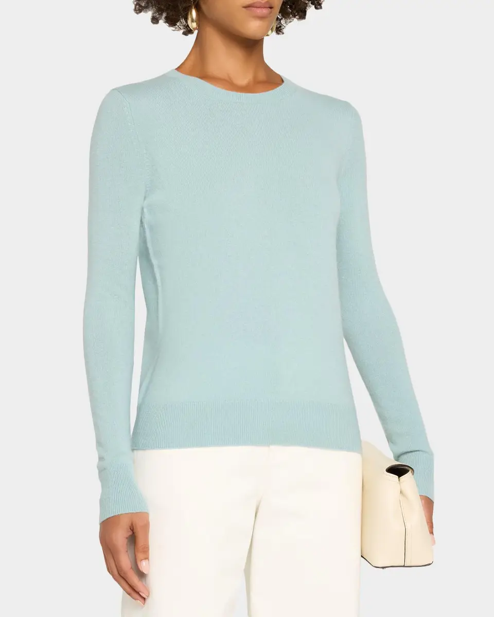 Neiman Marcus Cashmere Collection Cashmere Crewneck Sweater | Thumbnail 4 Neiman Marcus Cashmere Collection Cashmere Crewneck Sweater | Thumbnail 4
