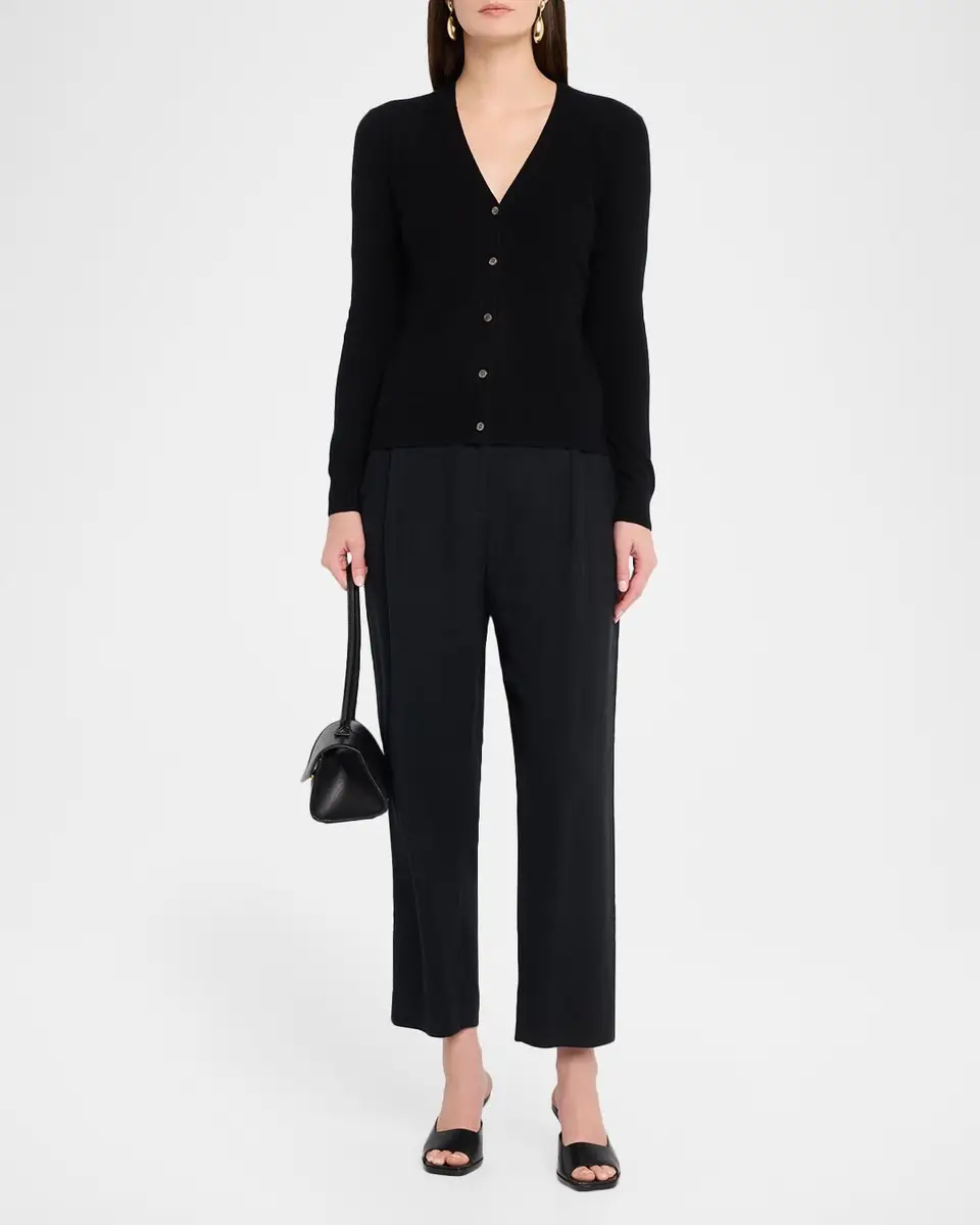 Neiman Marcus Cashmere Collection Cashmere V-Neck Cardigan | Thumbnail 2