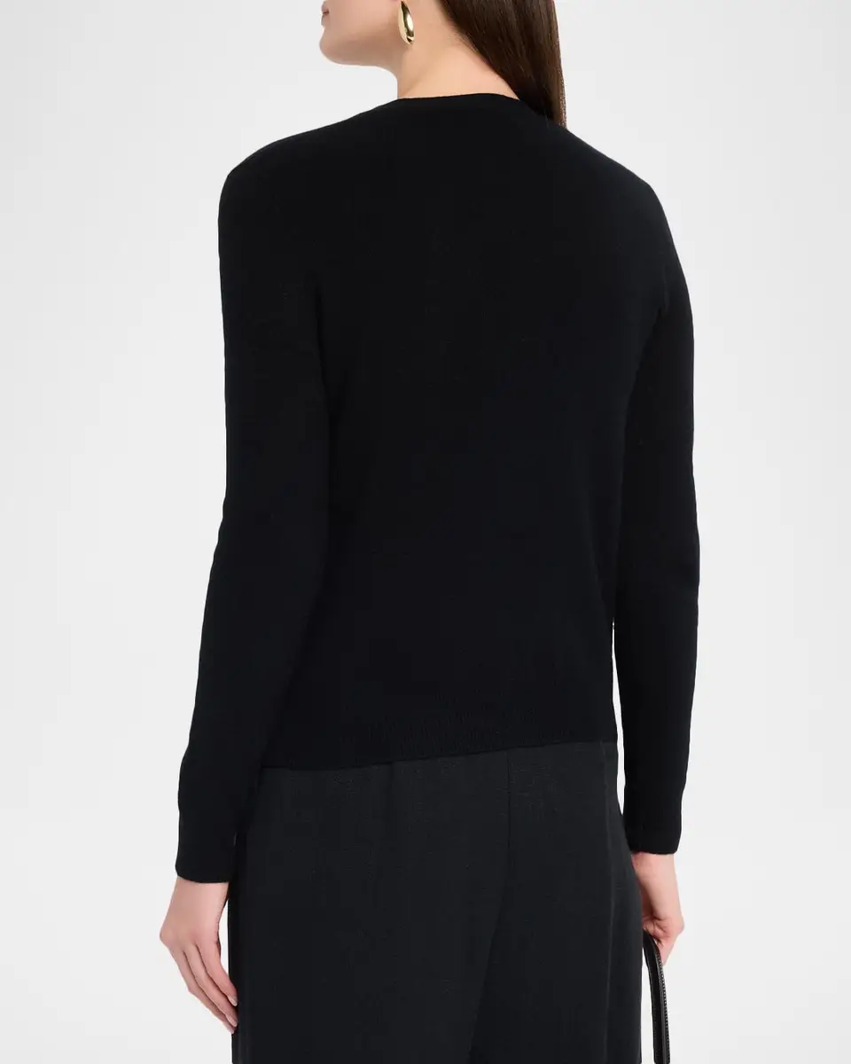 Neiman Marcus Cashmere Collection Cashmere V-Neck Cardigan | Thumbnail 3
