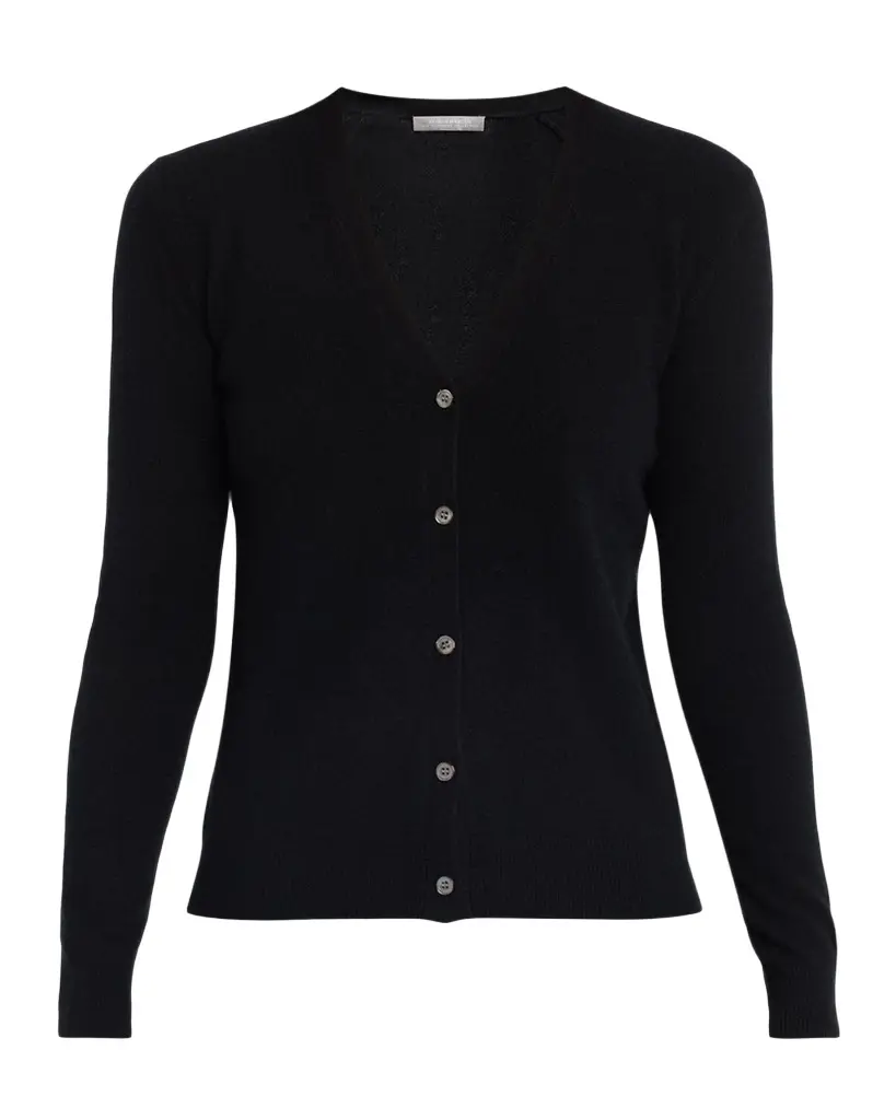 Neiman Marcus Cashmere Collection Cashmere V-Neck Cardigan