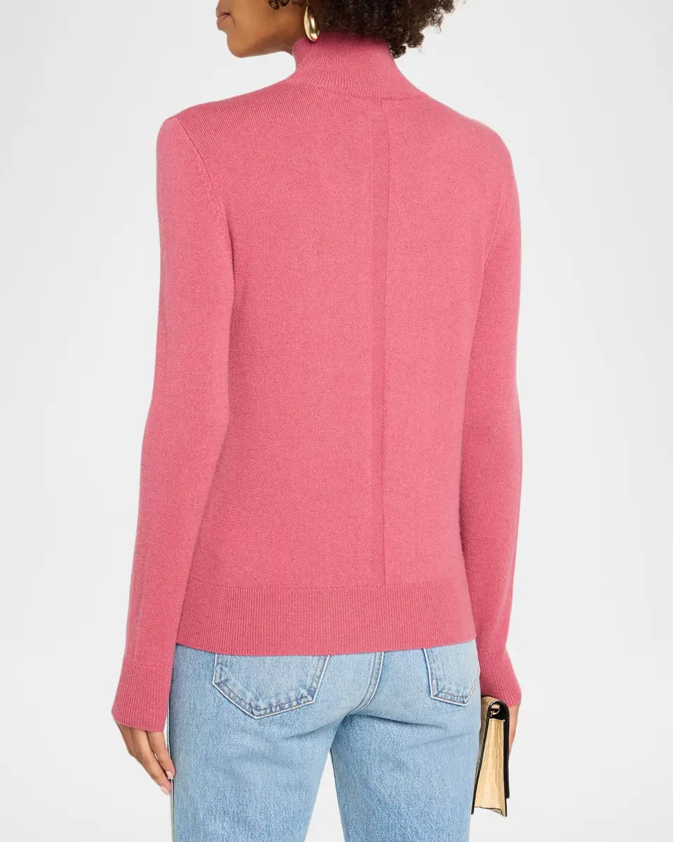 Neiman Marcus Cashmere Collection Mock-Neck Cashmere Sweater | Thumbnail 3 Neiman Marcus Cashmere Collection Mock-Neck Cashmere Sweater | Thumbnail 3