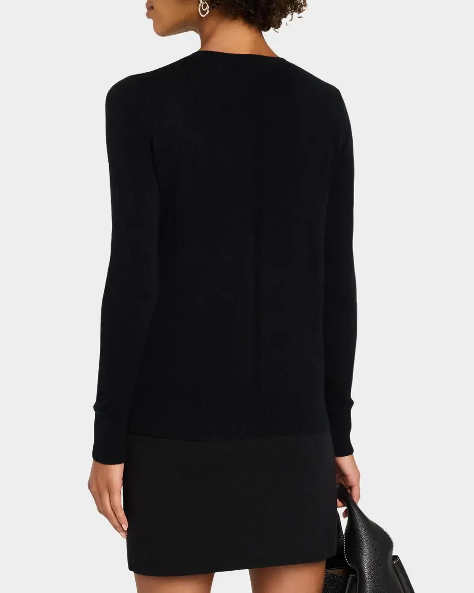 Neiman Marcus Cashmere Collection Cashmere Crewneck Sweater | Thumbnail 3 Neiman Marcus Cashmere Collection Cashmere Crewneck Sweater | Thumbnail 3