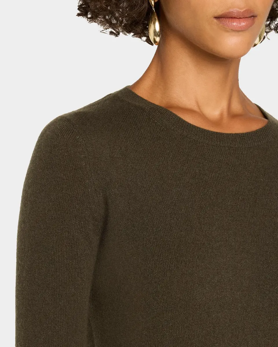 Neiman Marcus Cashmere Collection Cashmere Crewneck Sweater | Thumbnail 5 Neiman Marcus Cashmere Collection Cashmere Crewneck Sweater | Thumbnail 5