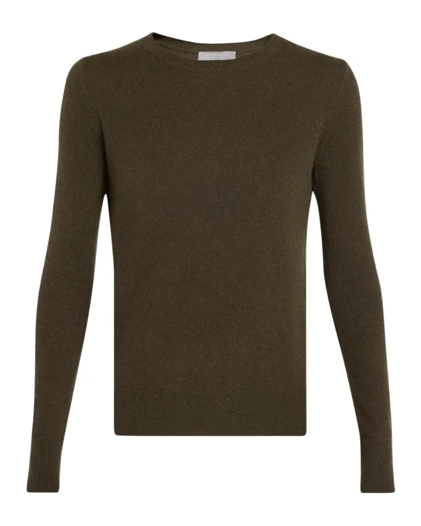 Neiman Marcus Cashmere Collection Cashmere Crewneck Sweater