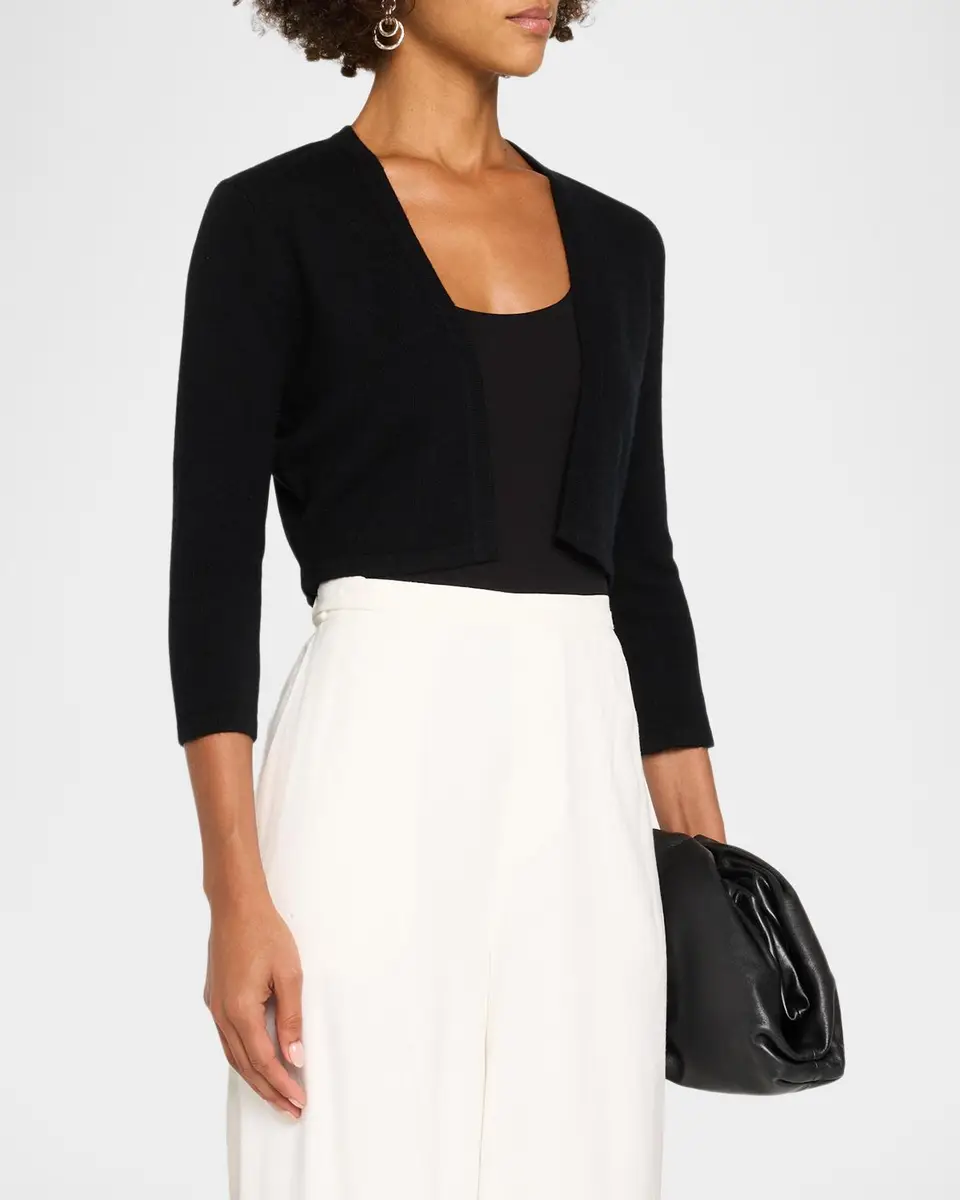 Neiman Marcus Cashmere Collection Cashmere Bolero | Thumbnail 4 Neiman Marcus Cashmere Collection Cashmere Bolero | Thumbnail 4