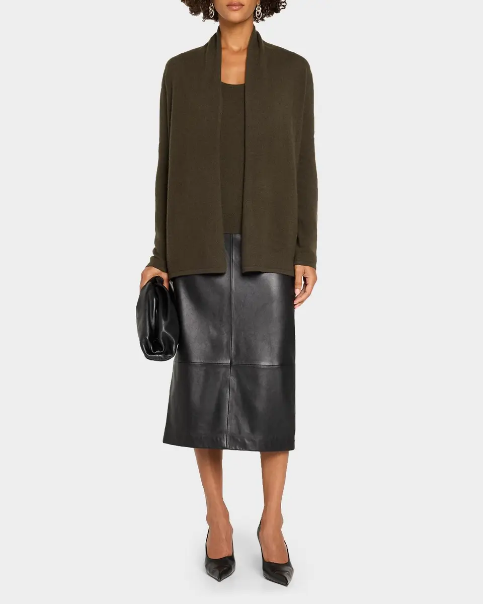 Neiman Marcus Cashmere Collection Open-Front Cashmere Cardigan | Thumbnail 2 Neiman Marcus Cashmere Collection Open-Front Cashmere Cardigan | Thumbnail 2