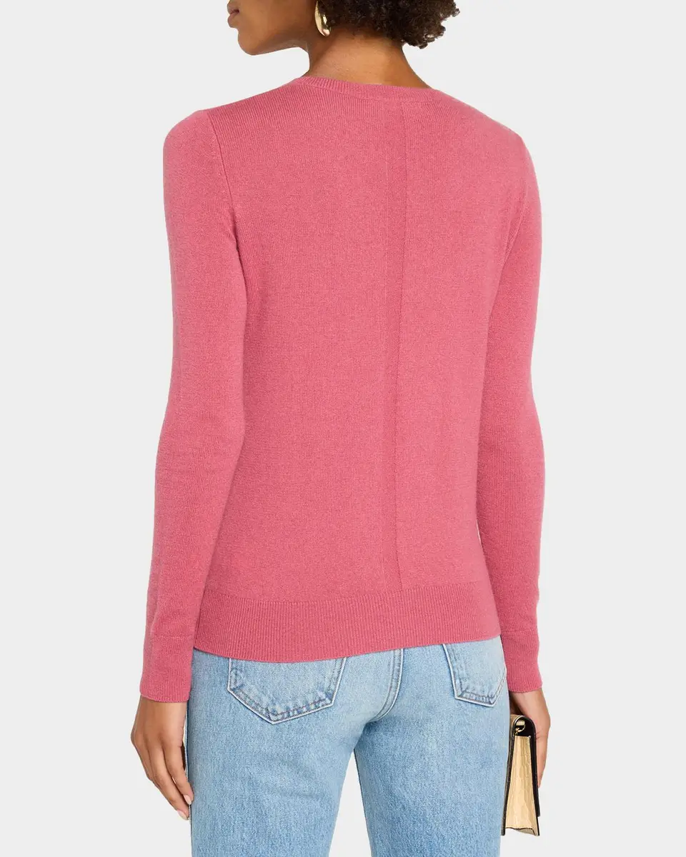 Neiman Marcus Cashmere Collection Cashmere Crewneck Sweater | Thumbnail 3 Neiman Marcus Cashmere Collection Cashmere Crewneck Sweater | Thumbnail 3