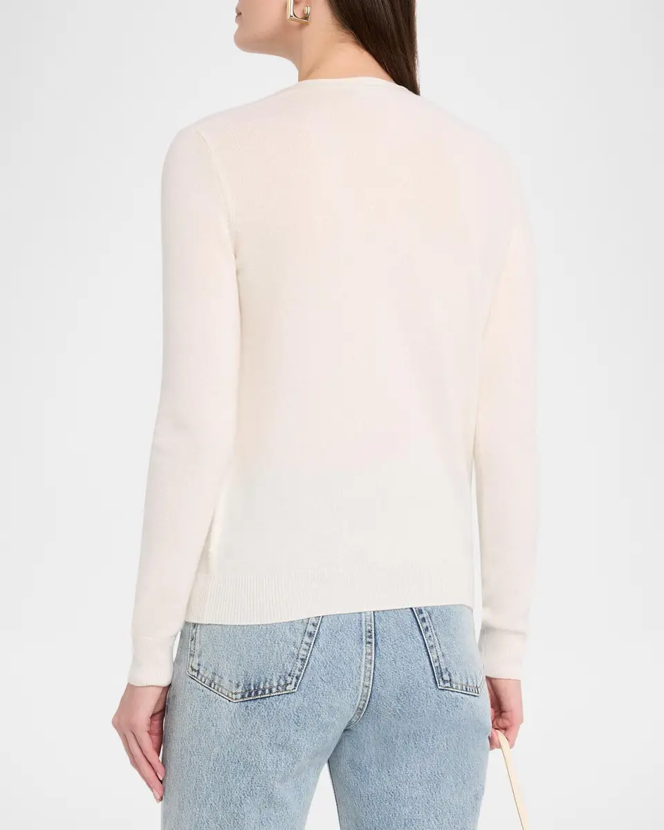 Neiman Marcus Cashmere Collection Cashmere V-Neck Cardigan | Thumbnail 3