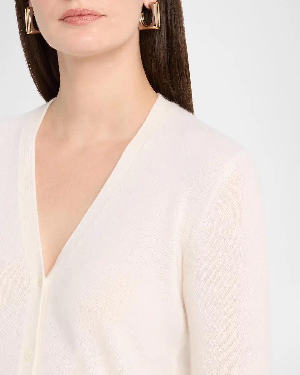 Neiman Marcus Cashmere Collection Cashmere V-Neck Cardigan | Thumbnail 5