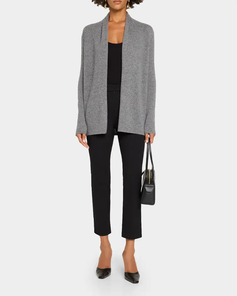 Neiman Marcus Cashmere Collection Open-Front Cashmere Cardigan | Thumbnail 2 Neiman Marcus Cashmere Collection Open-Front Cashmere Cardigan | Thumbnail 2