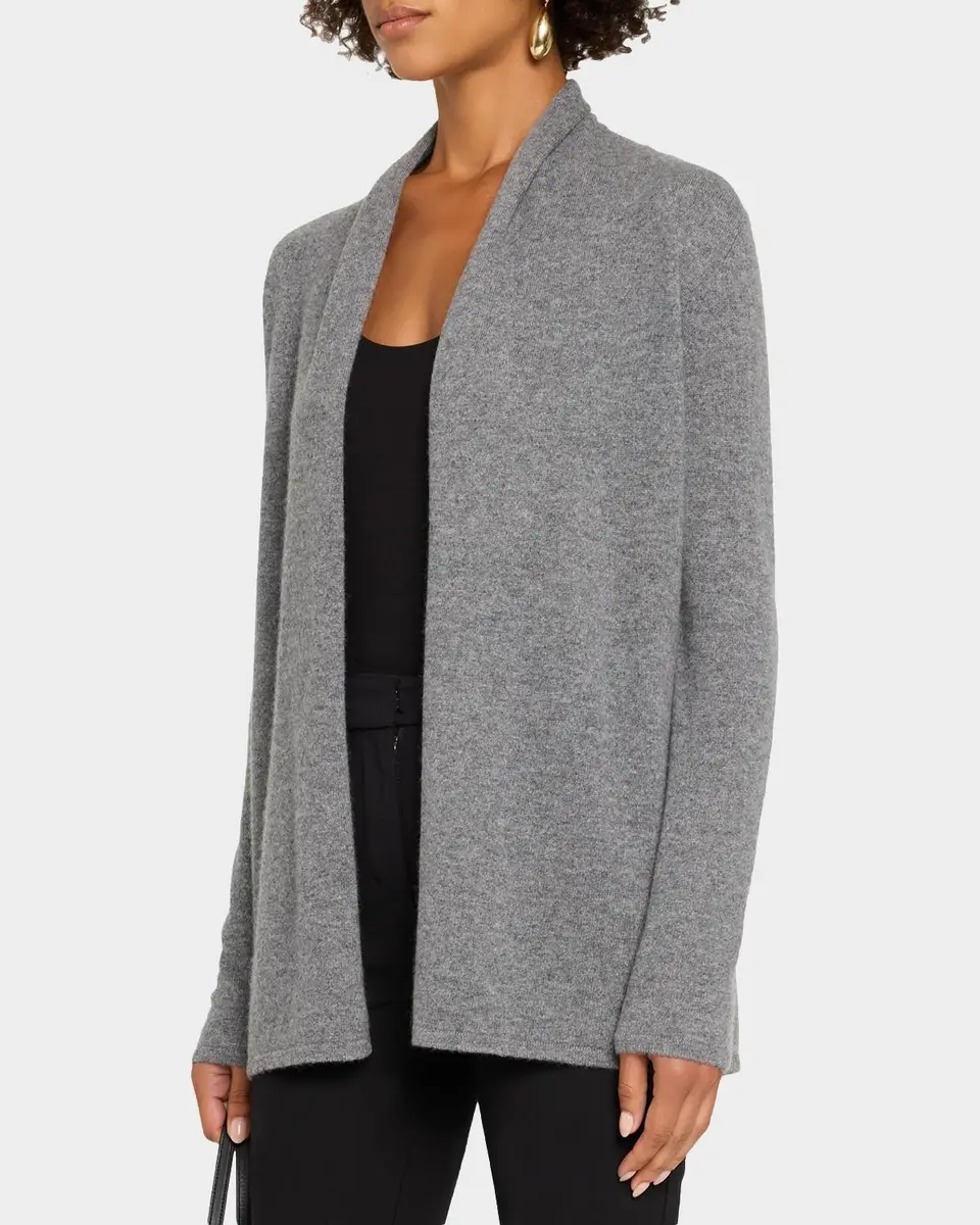 Neiman Marcus Cashmere Collection Open-Front Cashmere Cardigan | Thumbnail 4 Neiman Marcus Cashmere Collection Open-Front Cashmere Cardigan | Thumbnail 4