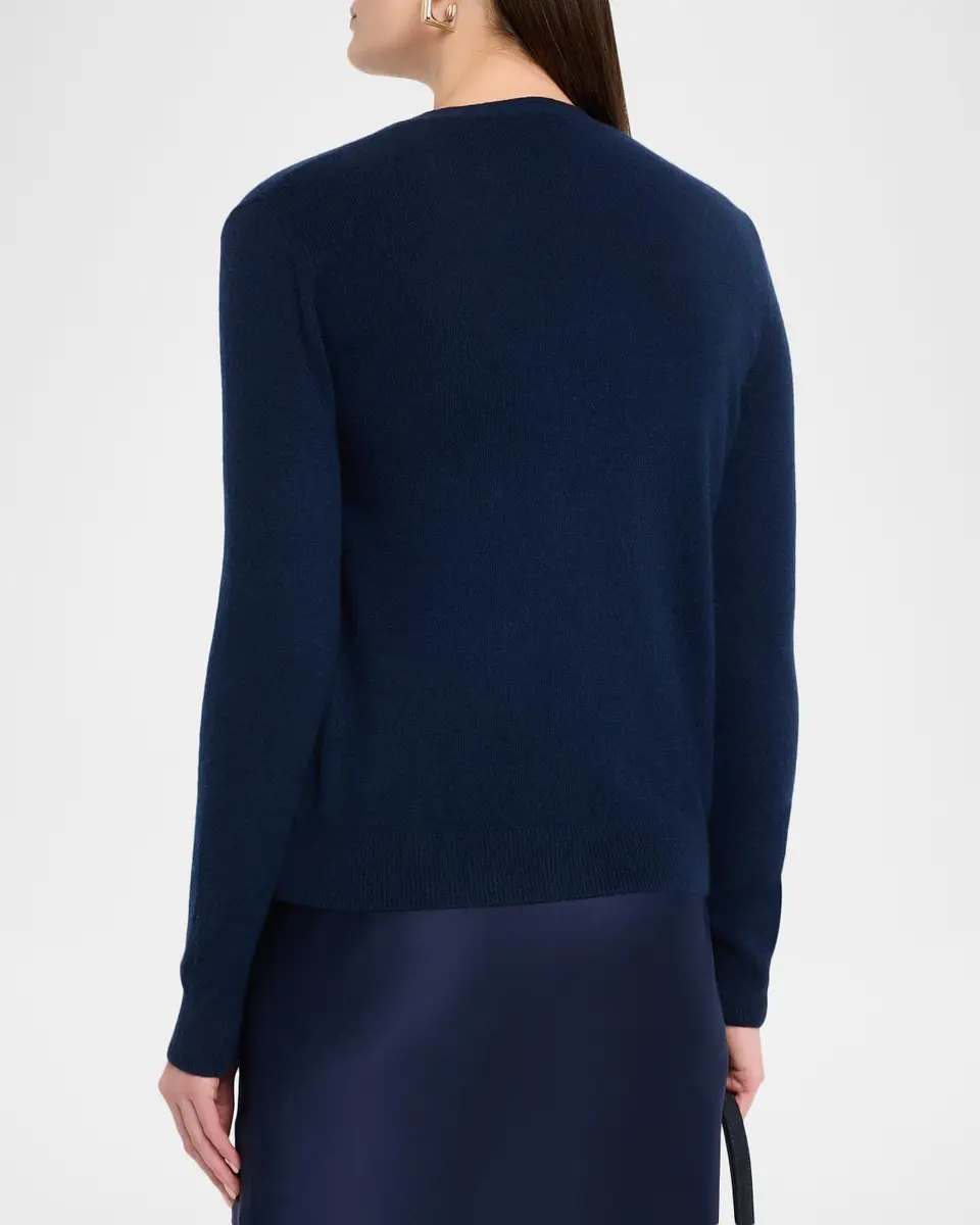Neiman Marcus Cashmere Collection Cashmere V-Neck Cardigan | Thumbnail 3