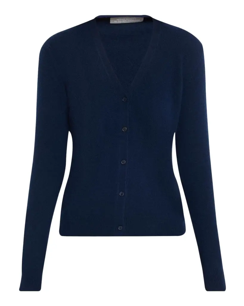 Neiman Marcus Cashmere Collection Cashmere V-Neck Cardigan