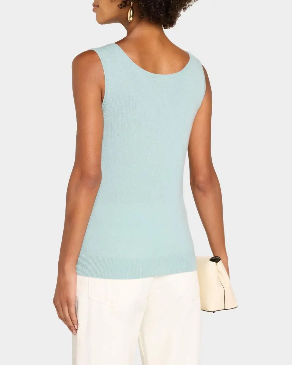 Neiman Marcus Cashmere Collection Cashmere Tank Top | Thumbnail 3 Neiman Marcus Cashmere Collection Cashmere Tank Top | Thumbnail 3