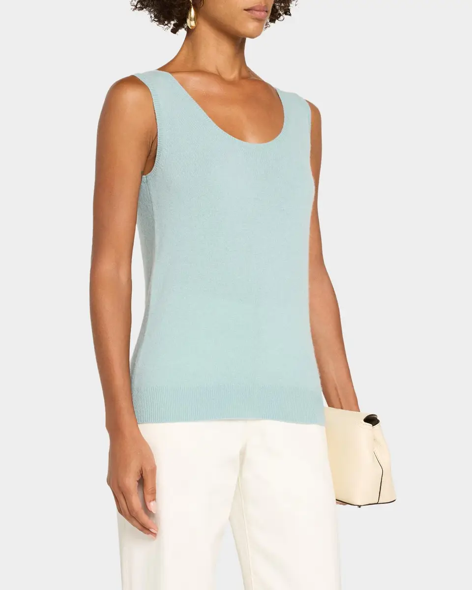 Neiman Marcus Cashmere Collection Cashmere Tank Top | Thumbnail 4 Neiman Marcus Cashmere Collection Cashmere Tank Top | Thumbnail 4