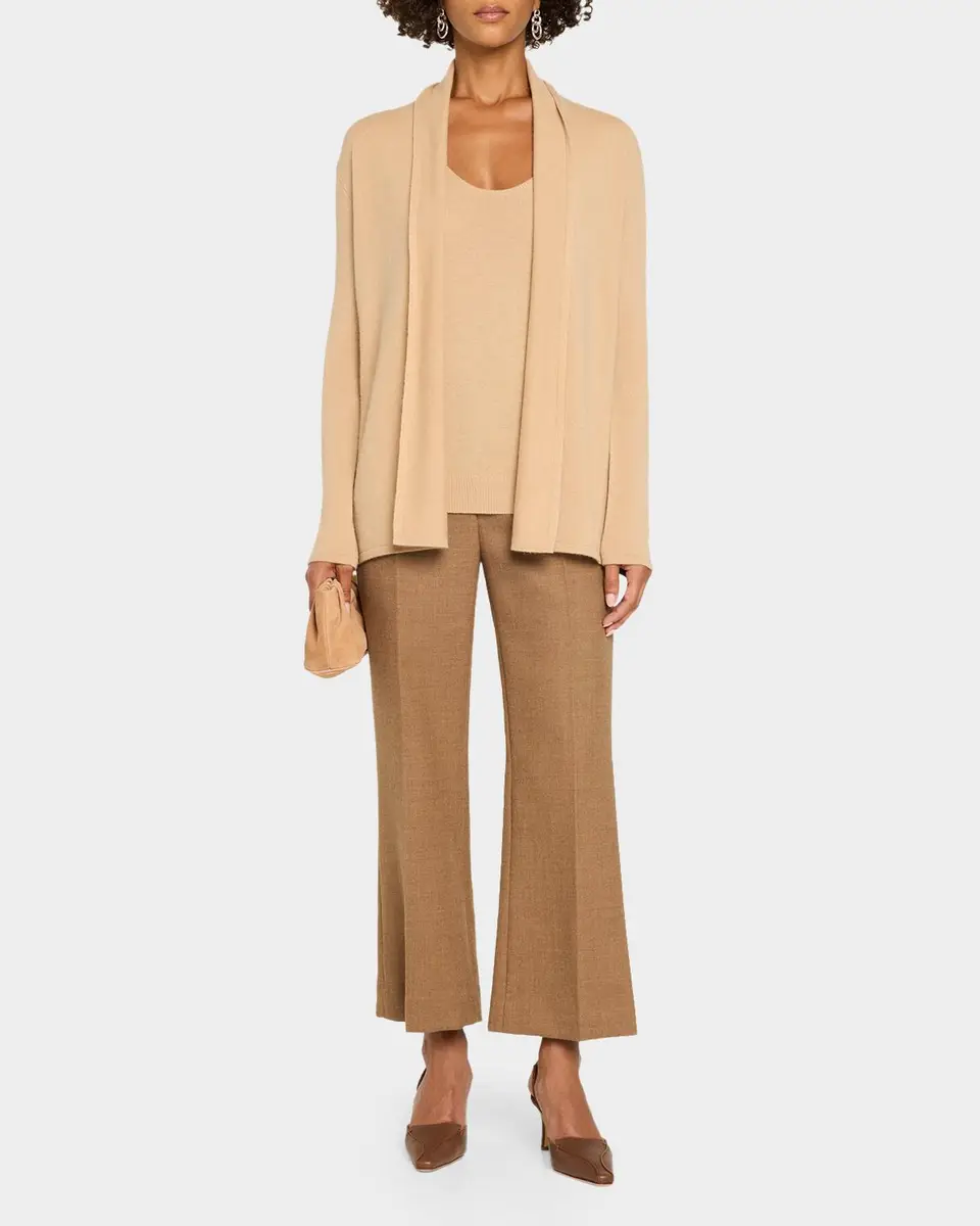 Neiman Marcus Cashmere Collection Open-Front Cashmere Cardigan | Thumbnail 2 Neiman Marcus Cashmere Collection Open-Front Cashmere Cardigan | Thumbnail 2