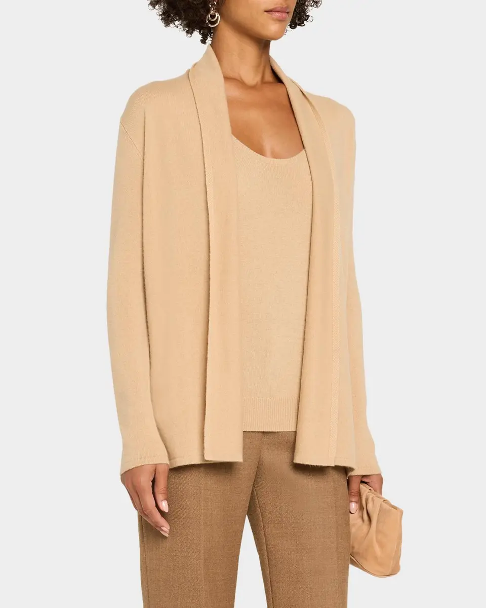 Neiman Marcus Cashmere Collection Open-Front Cashmere Cardigan | Thumbnail 4 Neiman Marcus Cashmere Collection Open-Front Cashmere Cardigan | Thumbnail 4