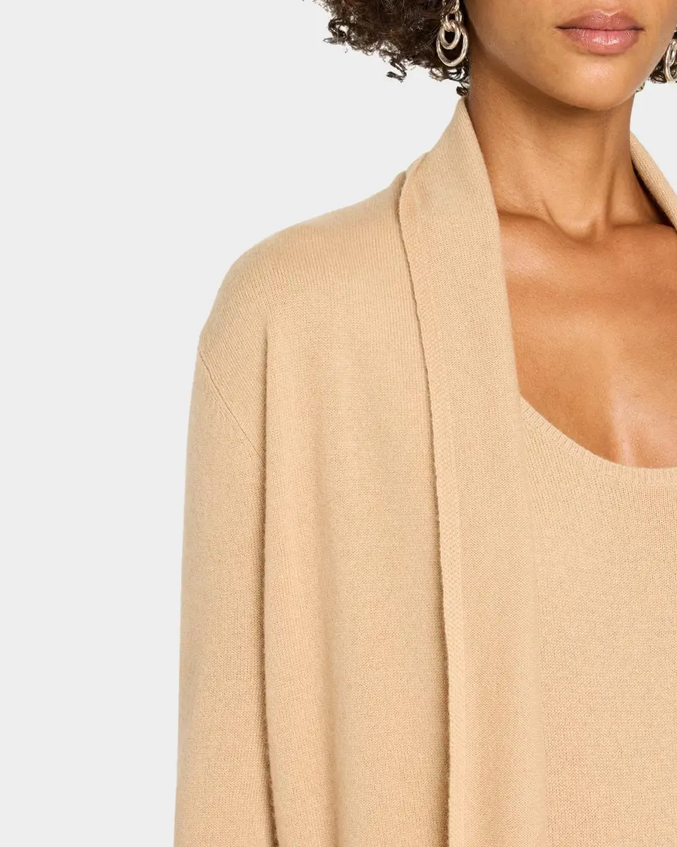 Neiman Marcus Cashmere Collection Open-Front Cashmere Cardigan | Thumbnail 5 Neiman Marcus Cashmere Collection Open-Front Cashmere Cardigan | Thumbnail 5